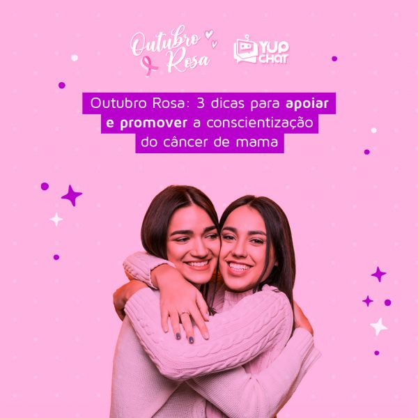 Outubro Rosa conscientização do câncer de mama