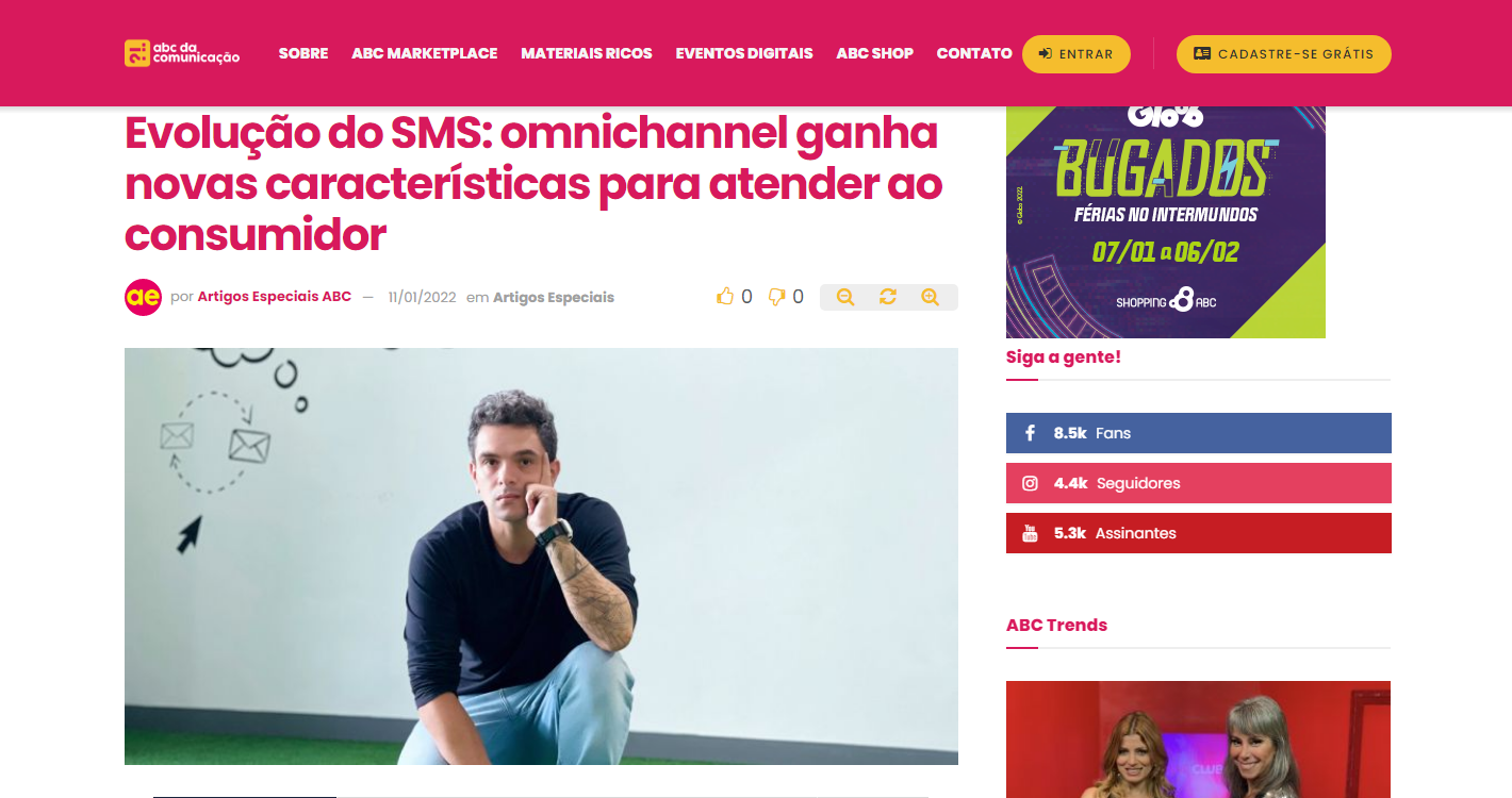 Evolução do SMS omnichannel ganha novas características para atender ao consumidor