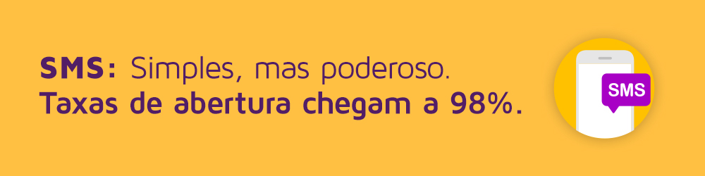 Simples, mas poderoso. Taxas de abertura chegam a 98_. YUP CHAT