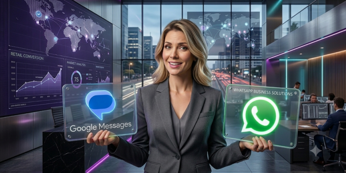 RCS Google e WhatsApp Business oferecem experiências ricas de comunicação, permitindo que marcas ampliem alcance e conversão em diferentes momentos da jornada do cliente.