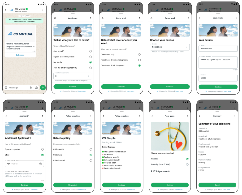 Passo a passo de como o WhatsApp Flows consegue simplificar uma jornada de compra